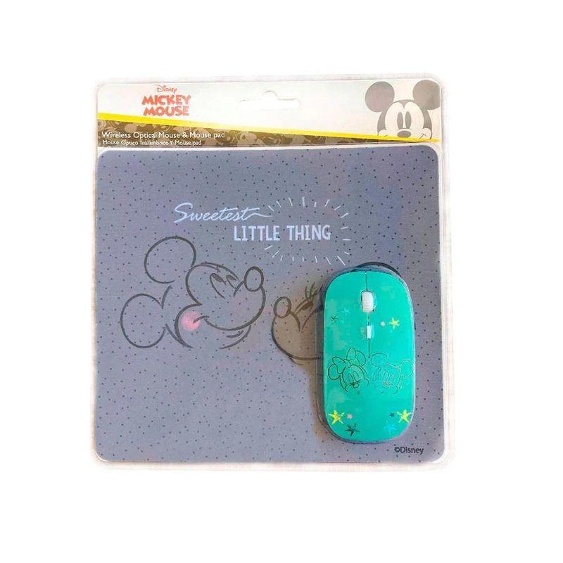 Kit mouse inalámbrico + Mousepad Mickey Mouse-3