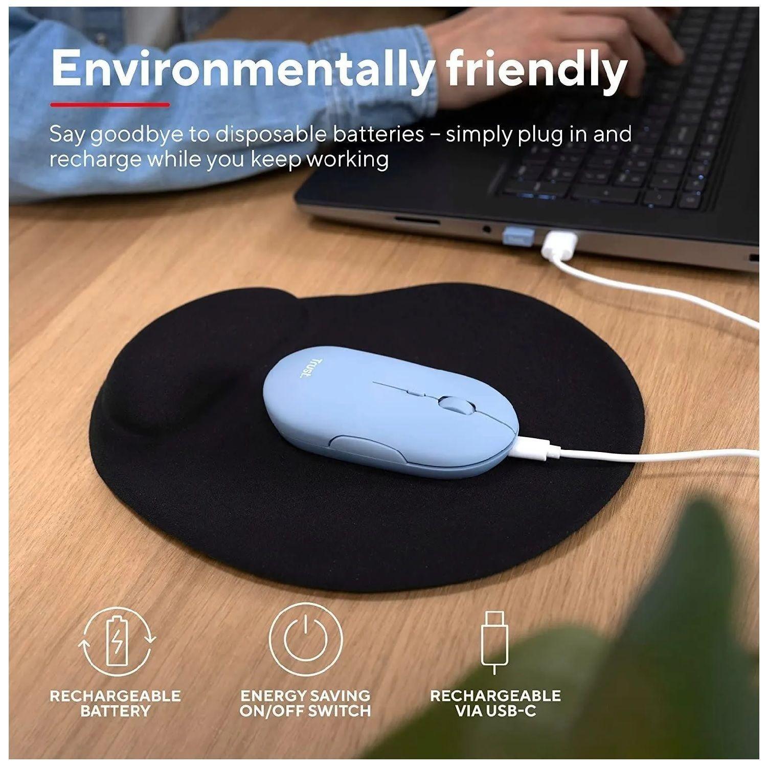 Mouse Inalambrico Bluetooth Recargable Usb Trust-4