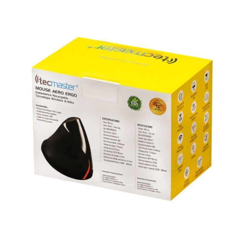 Mouse Vertical Ergonómico Inalámbrico Recargable Tecmaster-4