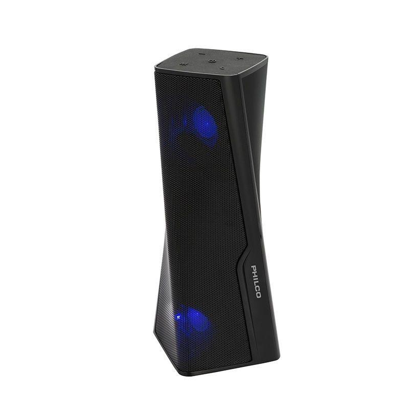 Parlante Philco Portatil Bluetooth Negro Tws Tower Rgb-3