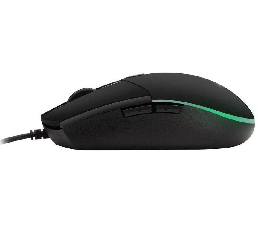 Mouse Gamer Monster Tide 3200 Dpi 5 Botones Rgb Negro-2