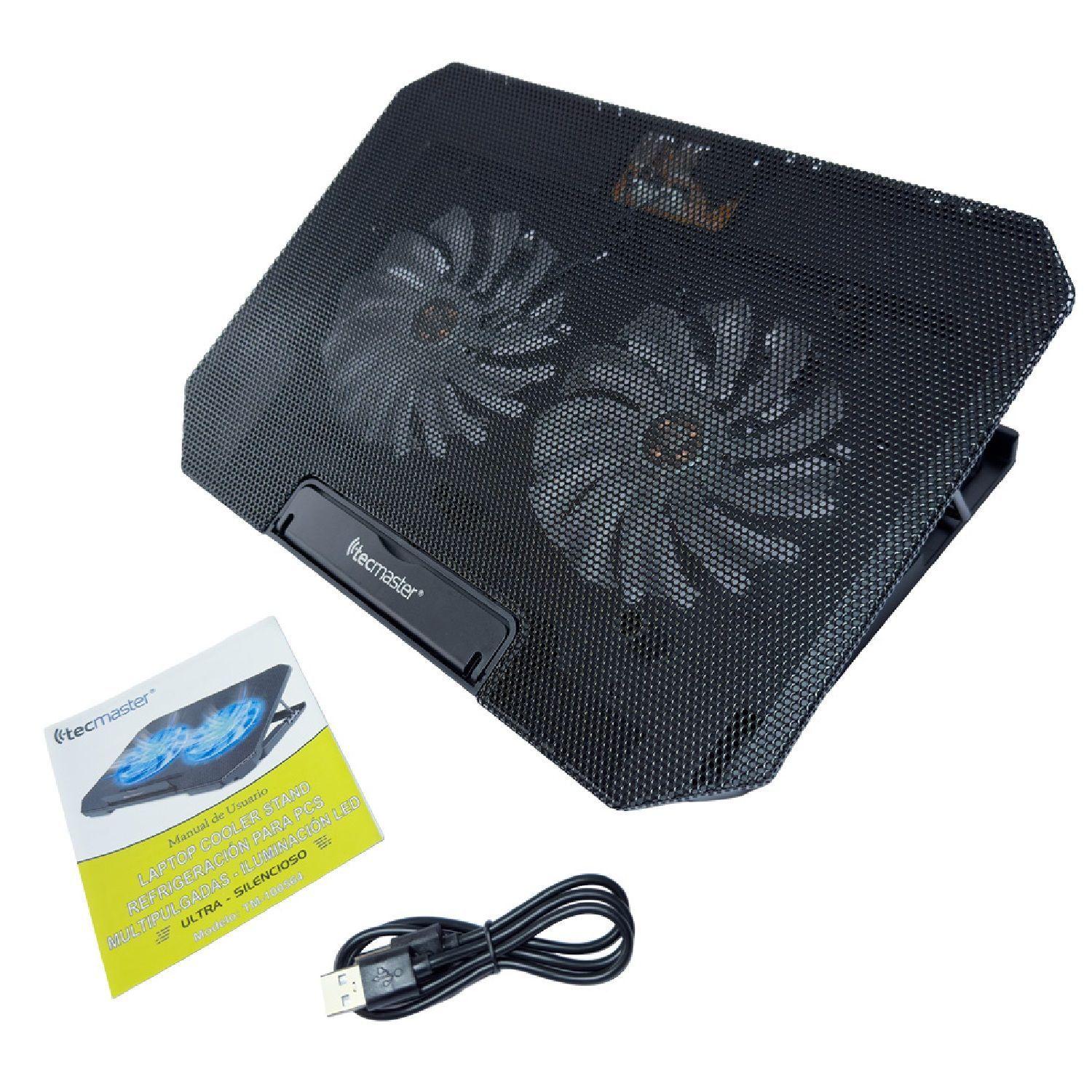 Ventilador Base para Notebook Cooler con iluminaci n Led-2