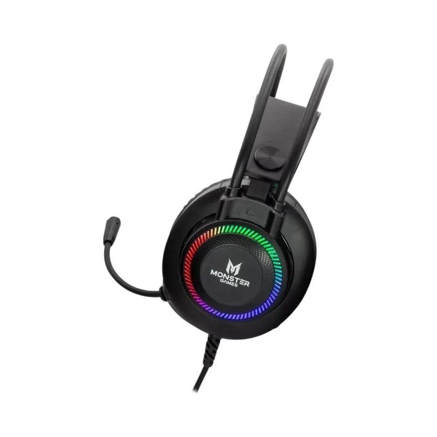 Aud fono Gamer Monster Ps4 5xbox Nintendo Switch Throb Rgb-2