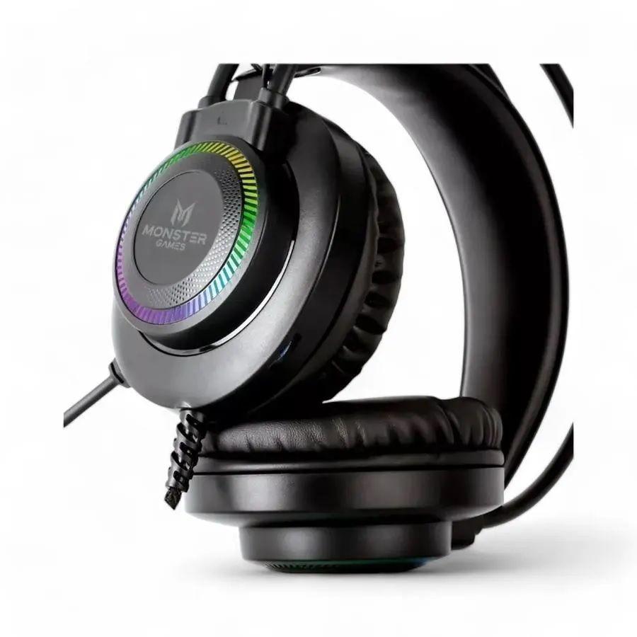 Aud fono Gamer Monster Ps4 5xbox Nintendo Switch Throb Rgb-3