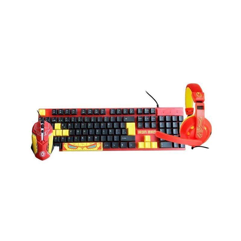 Kit Gamer Marvel Iron Man 3 en 1 -0