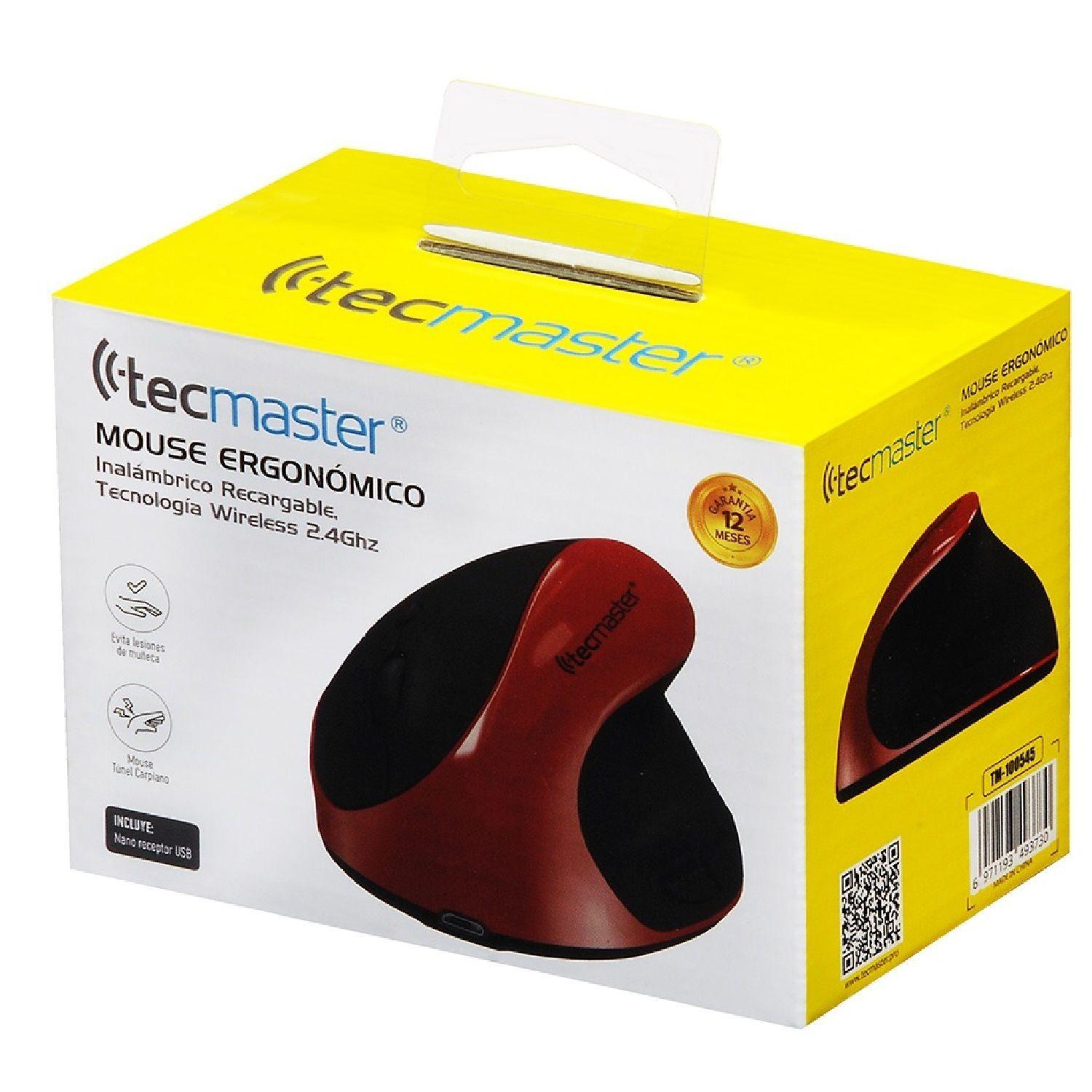 Mouse Ergon mico Vertical Inal mbrico Recargable-2