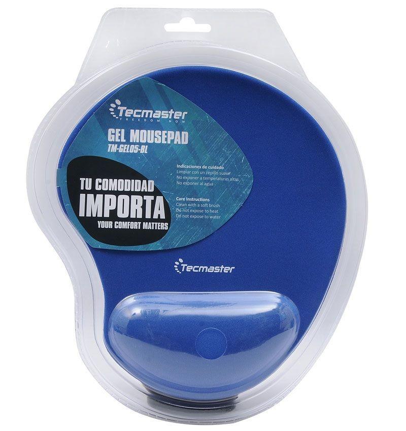 Mouse Pad con Almohadilla Gel Antideslizante Tecmaster Azul-2