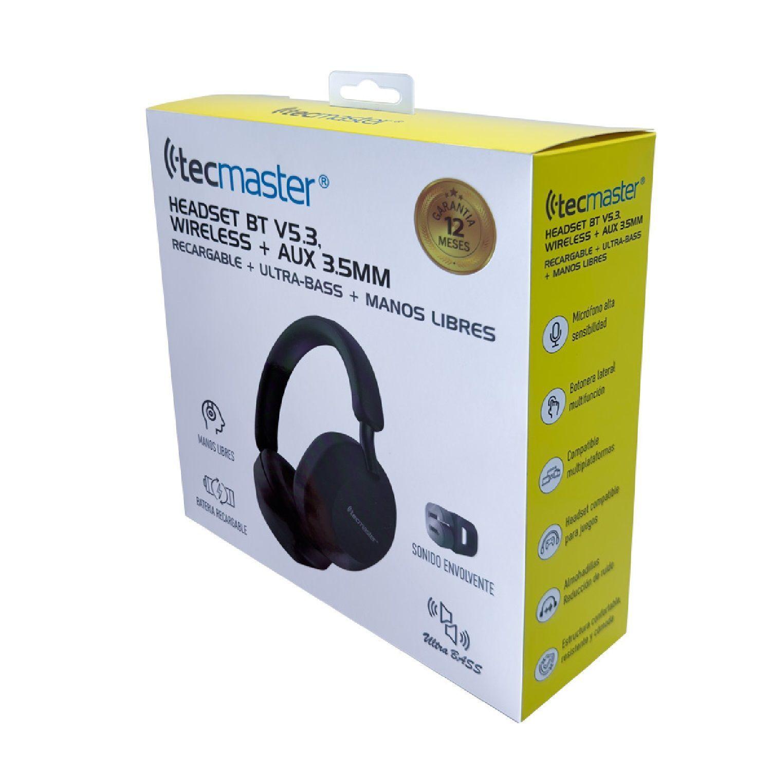 Aud fonos True Wireless Bluetooth Recargable Ultra Bass V53-3