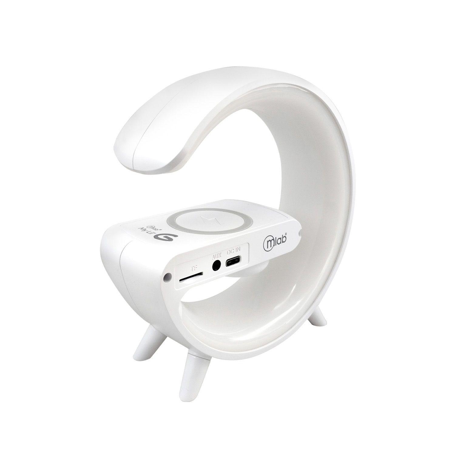 Parlante 5 En1 Cargador Luz Rgb Reloj Alarma-4