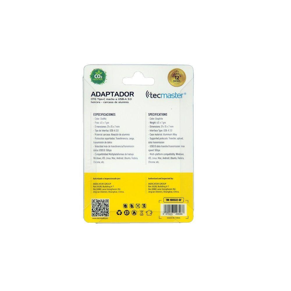 Adaptador Usb Macho 3.0 A Usb Tipo C Hembra 3.0 Rápida Transmisión-3