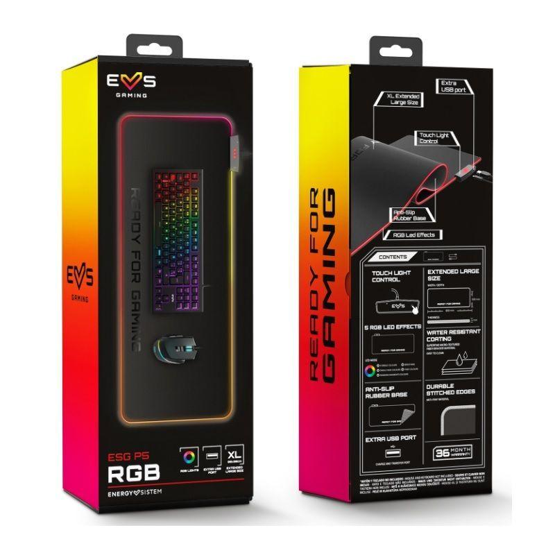 Mousepad Gamer Energy Sistem Esg P5 Rgb 80x30cm Negro-4