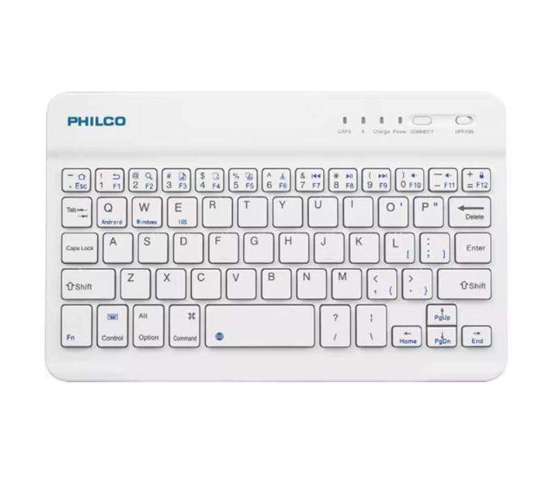Teclado Mini Bluetooth Philco B1001 Blanco Qwerty-5