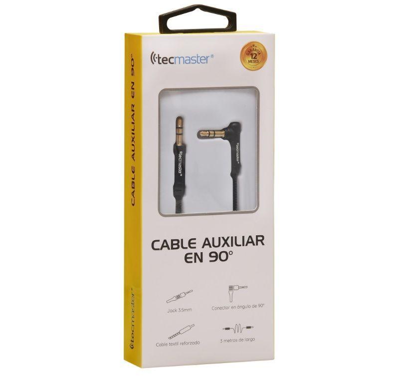 CABLE AUXILIAR 3 METROS EN 90° NEGRO-2