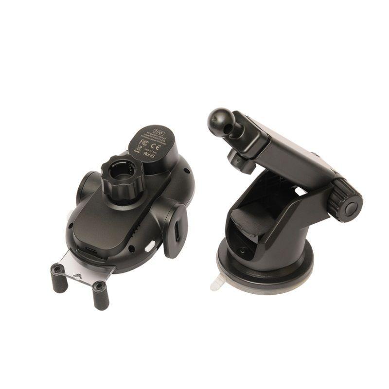 Soporte Celular Auto Carga Inalámbrico 15w + Cable De Carga-2