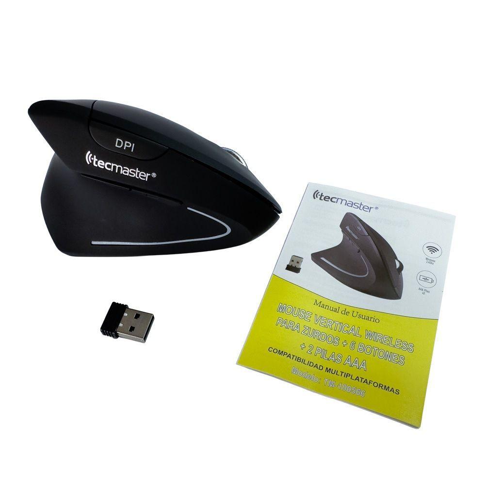 Mouse Vertical Ergon mico Inal mbrico Para Zurdos-2