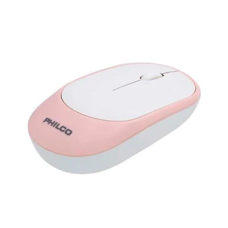 Mouse Rosado Silencioso Inalámbrico Pro Philco-2