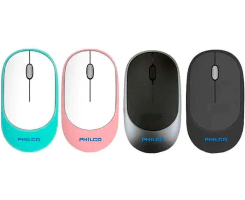 Mouse Rosado Silencioso Inalámbrico Pro Philco-3