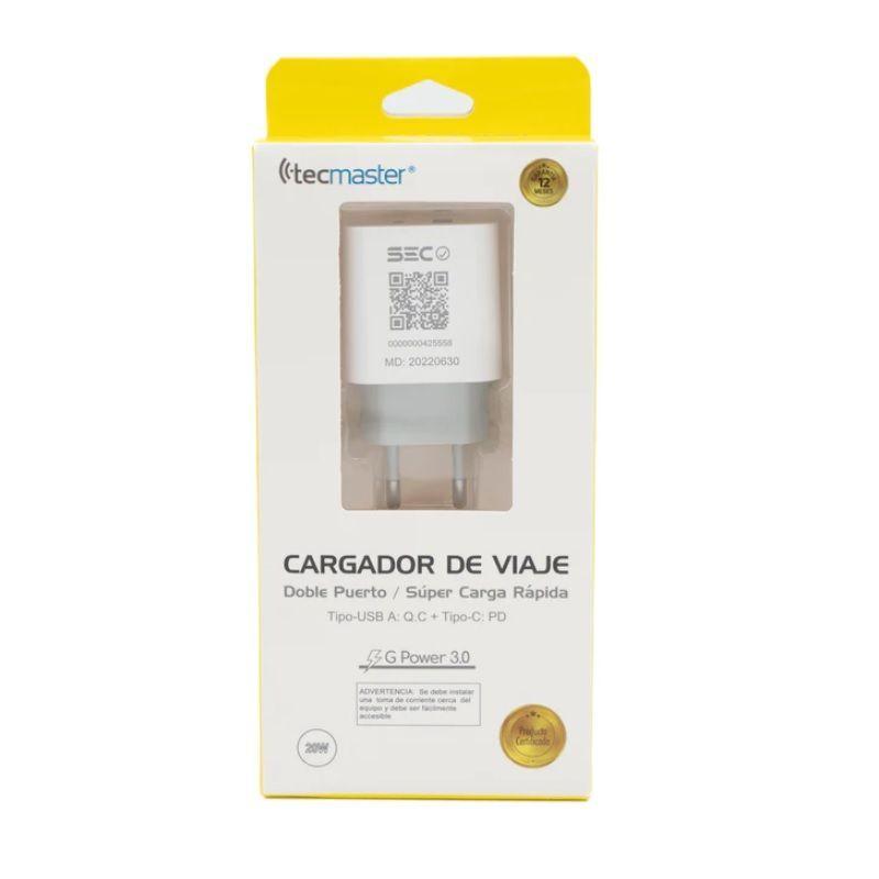 Cargador para celular Dual Usb Tipo C Y Tipo A 20w-7