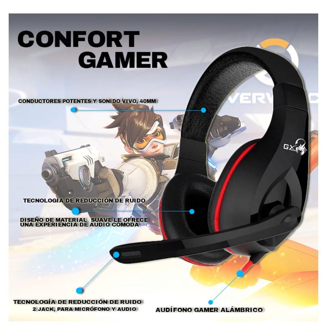 Audífono Gamer Con Micrófono Sonido Surround Genius-5