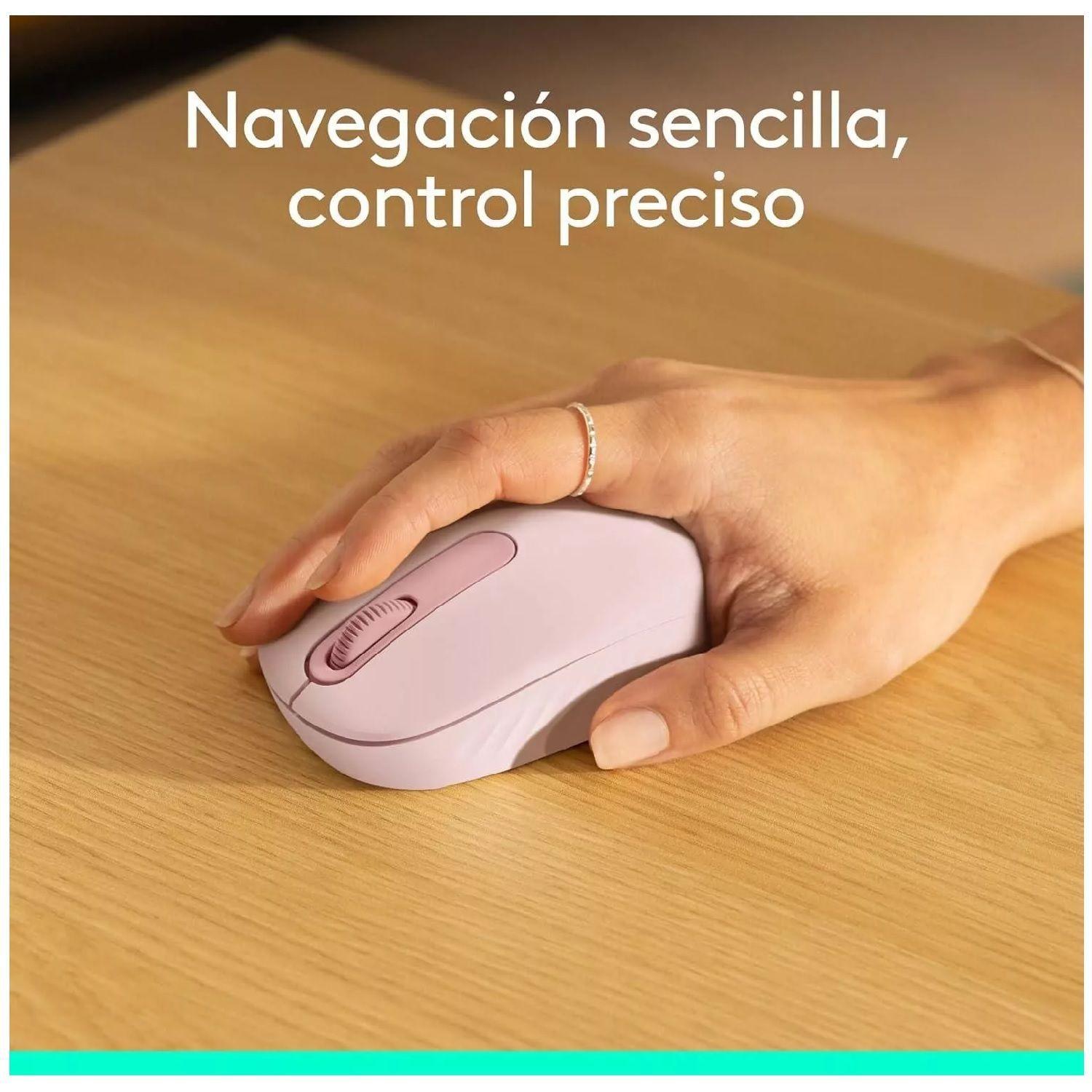 Mouse Inalambrico Bluetooth Logitech Rosado-3
