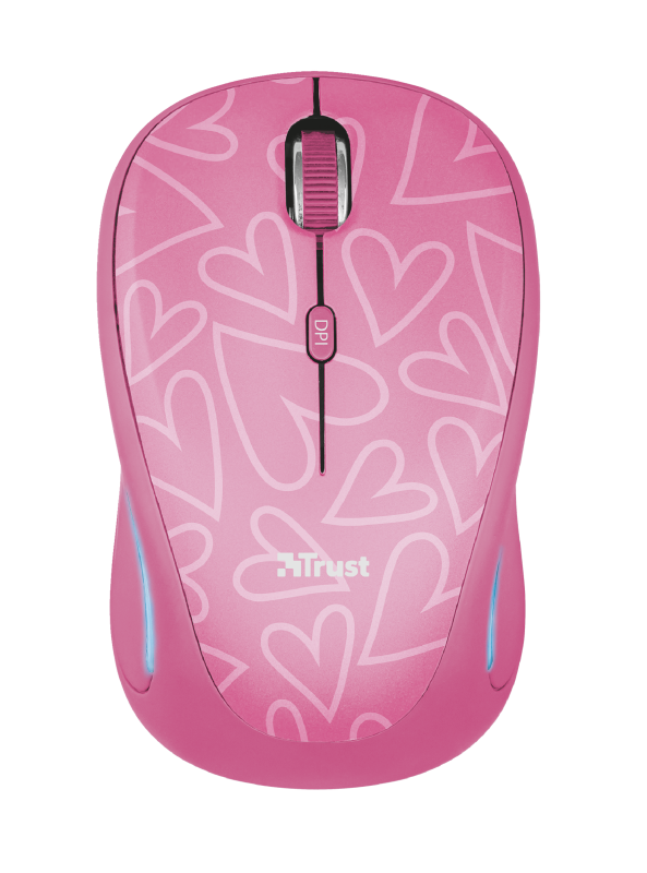 Mouse rosado inalámbrico yvi fx wireless trust-0