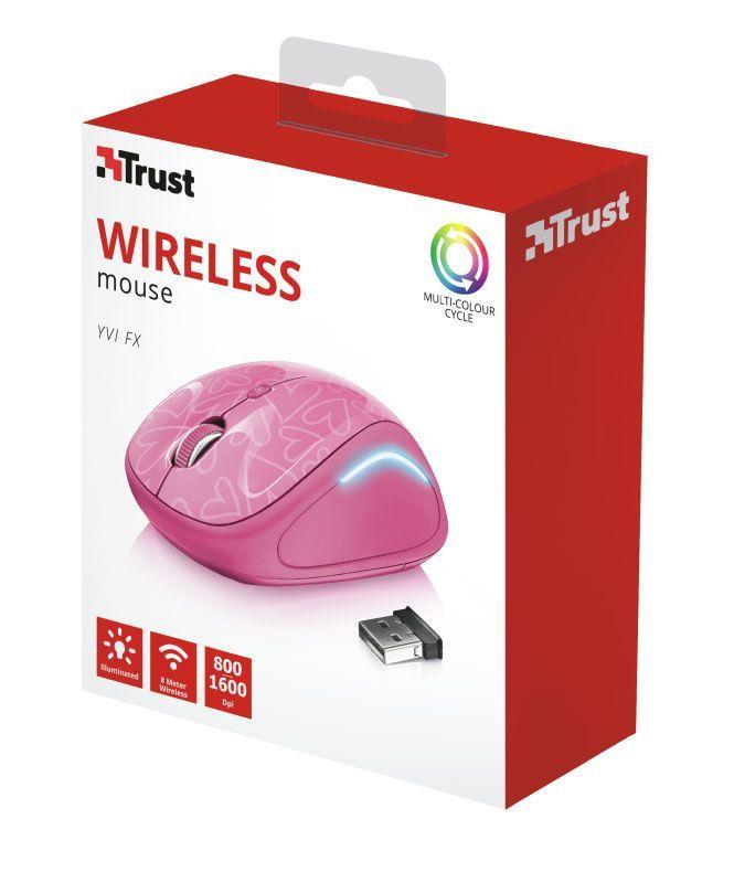 Mouse rosado inalámbrico yvi fx wireless trust-3