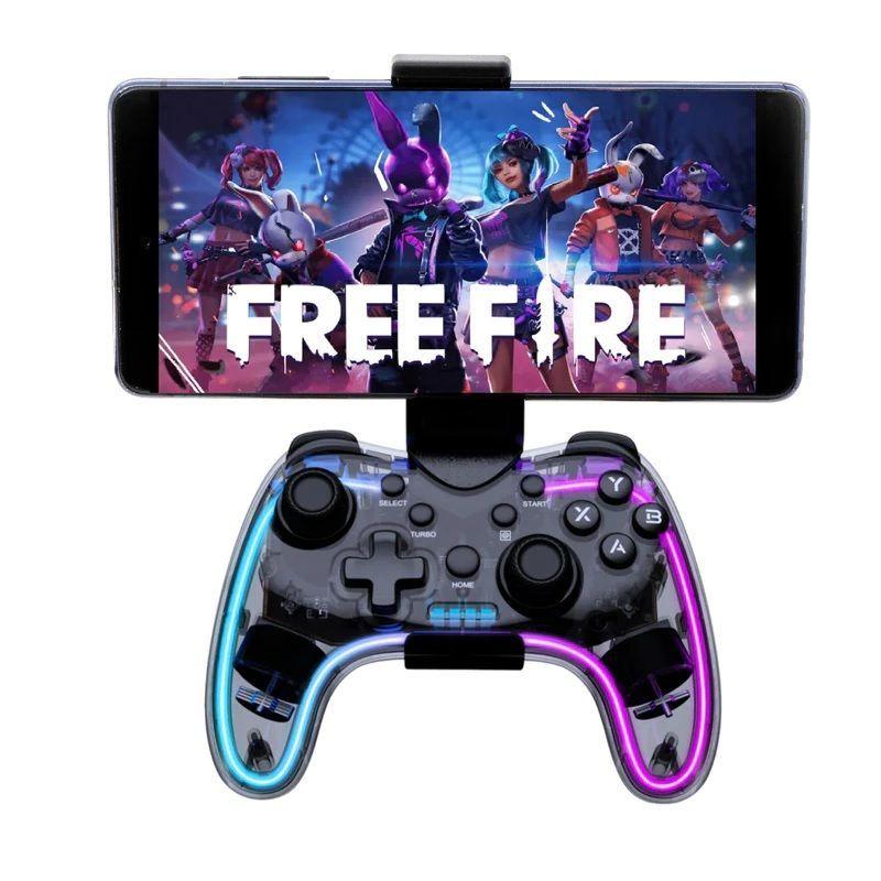 Control Joystick Gamepad Inalámbrico Bluetooth Multiplataformas RGB-0