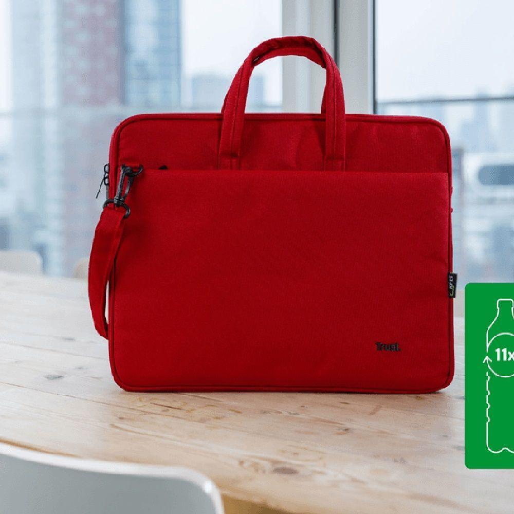 Malet n ecol gico Bolso Trust para notebook 16 pulgadas Eco Rojo-3