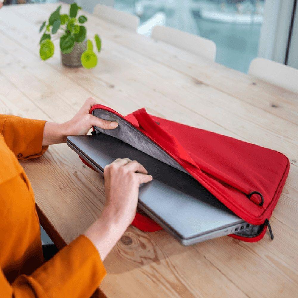 Malet n ecol gico Bolso Trust para notebook 16 pulgadas Eco Rojo-4