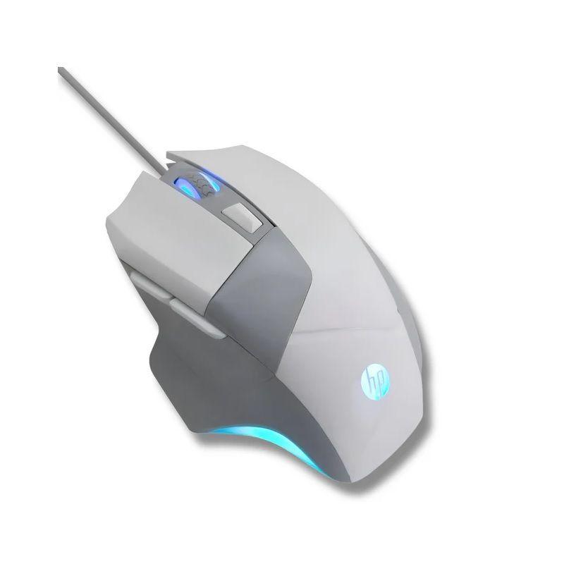 Mouse Gamer Alámbrico Ergonómico Usb De Juego Hp Blanco-1