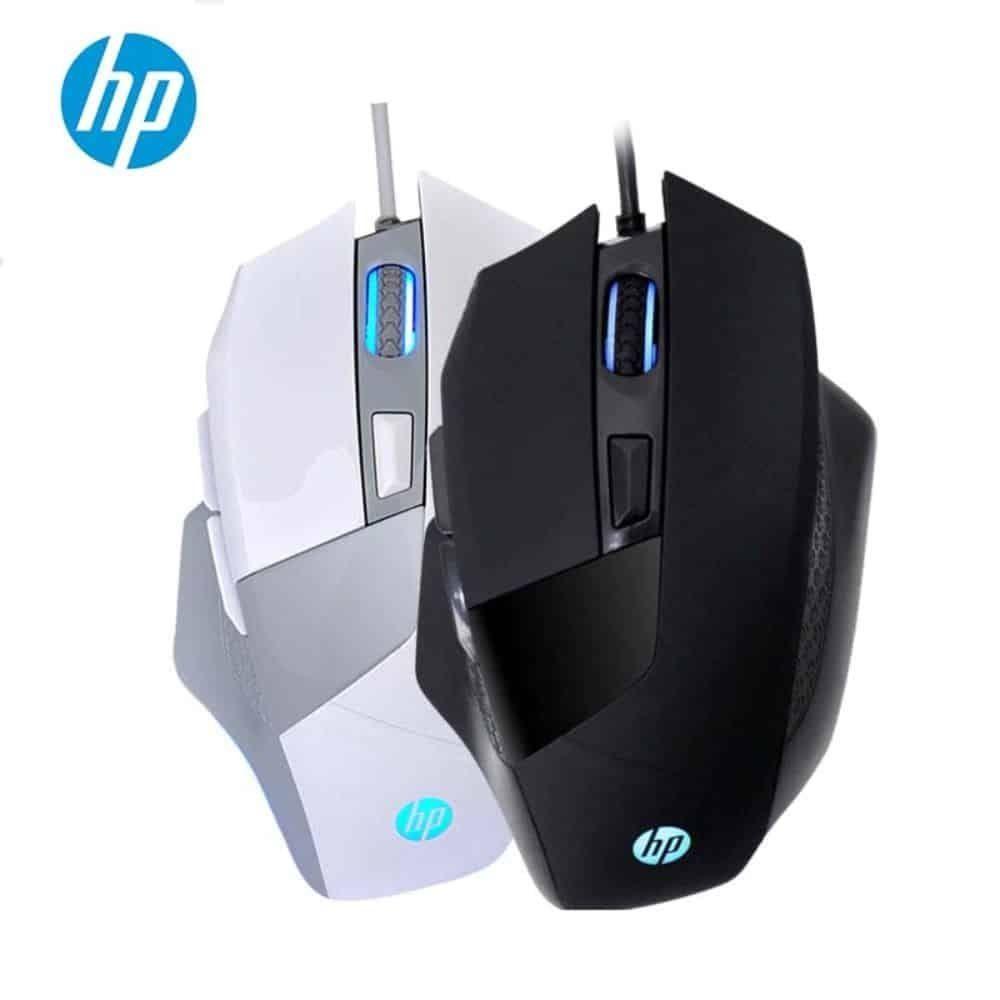 Mouse Gamer Alámbrico Ergonómico Usb De Juego Hp Blanco-4