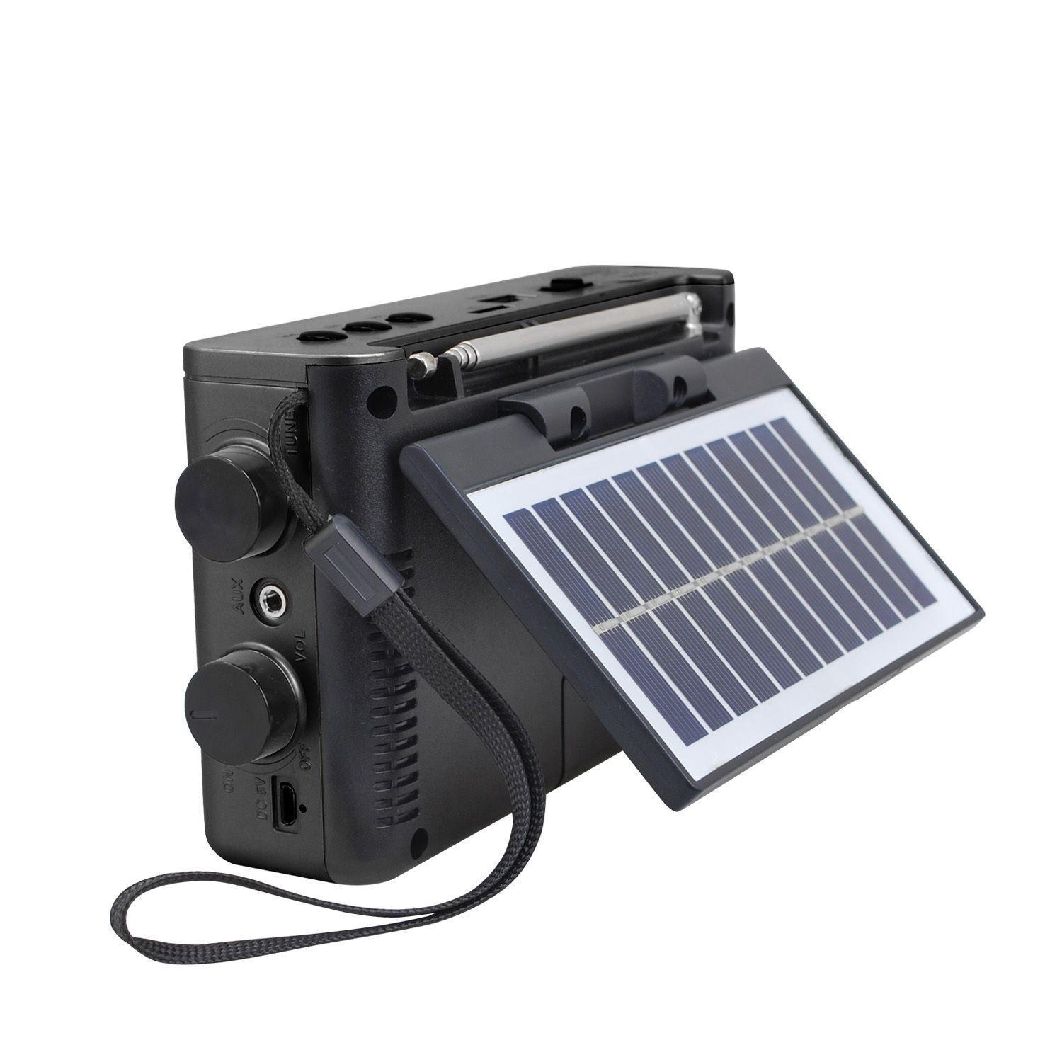 Radio Solar Portatil Con Linterna Bluetooth Bt amfmsw Usb-4