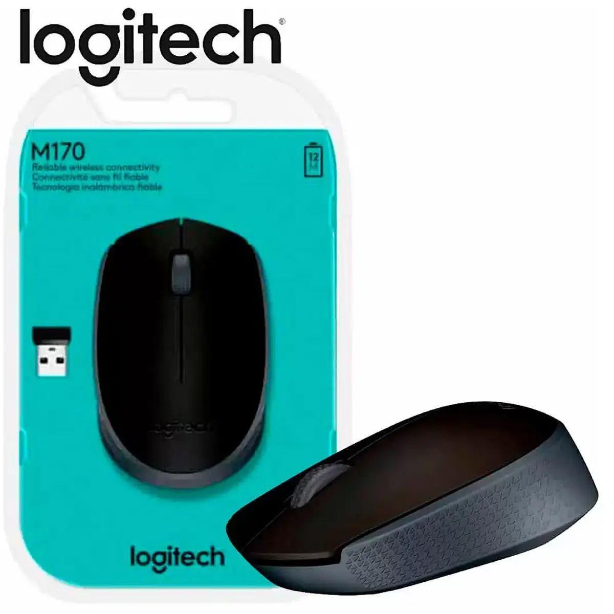 Mouse Inalámbrico Logitech M170 Negro-2