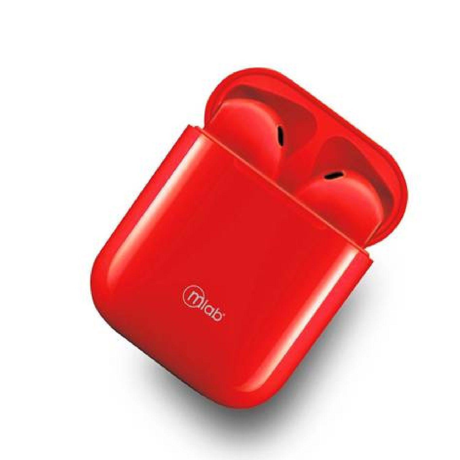 Audifonos Inalambrico Bluetooth Touch Mlab Rojo-0