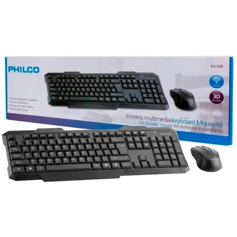 Kit Inalámbrico Teclado + Mouse Philco-1