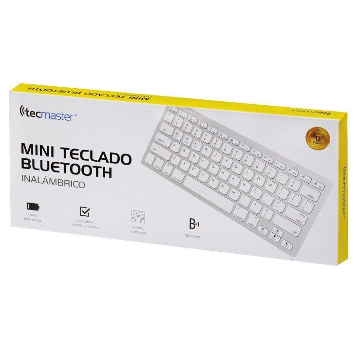 Mini Teclado Bluetooth Inalámbrico Blanco Tecmaster-2