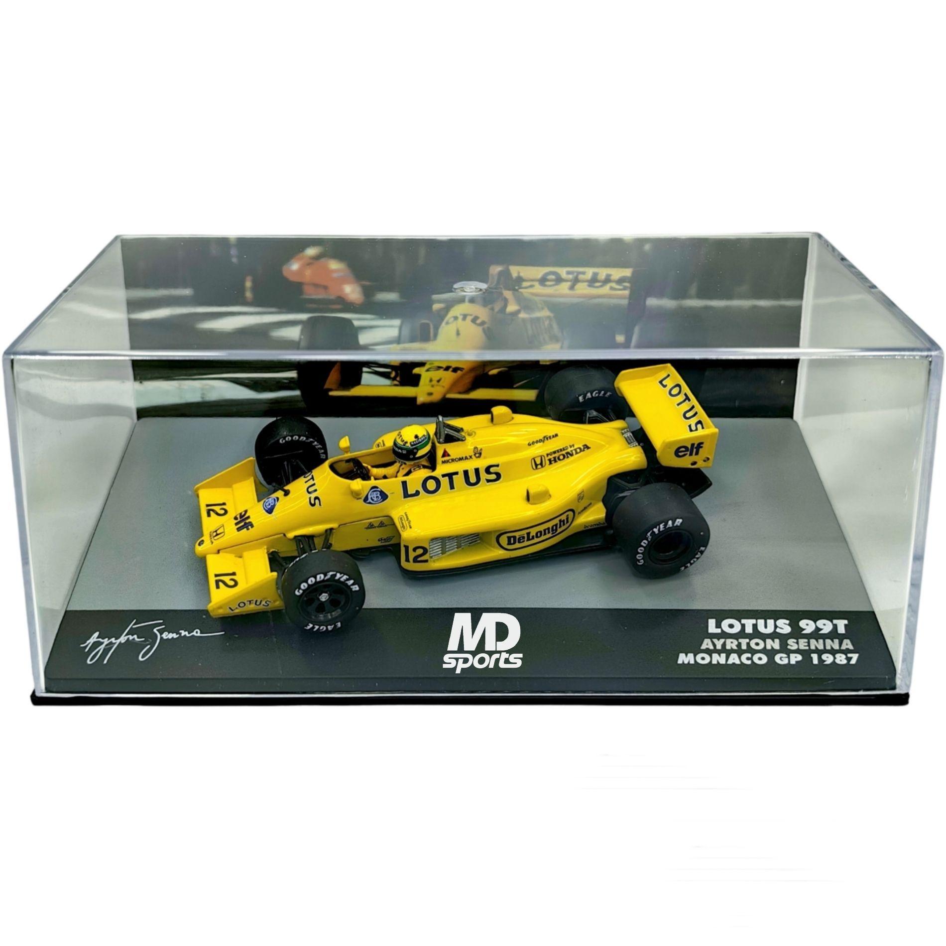 Auto F1 Lotus 99T 1987 12 Ayrton Senna Caja Acrilica IXO Special 1 43-2