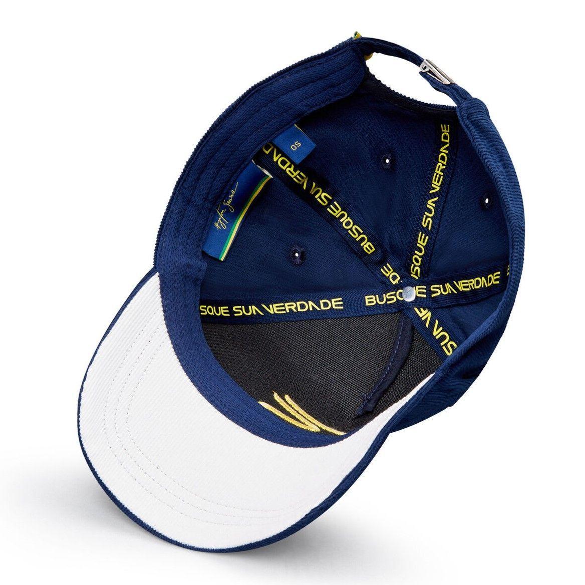 Gorro Jockey Oficial Formula 1 Ayrton Senna Colección Bordado Busque Sua Verdade-2