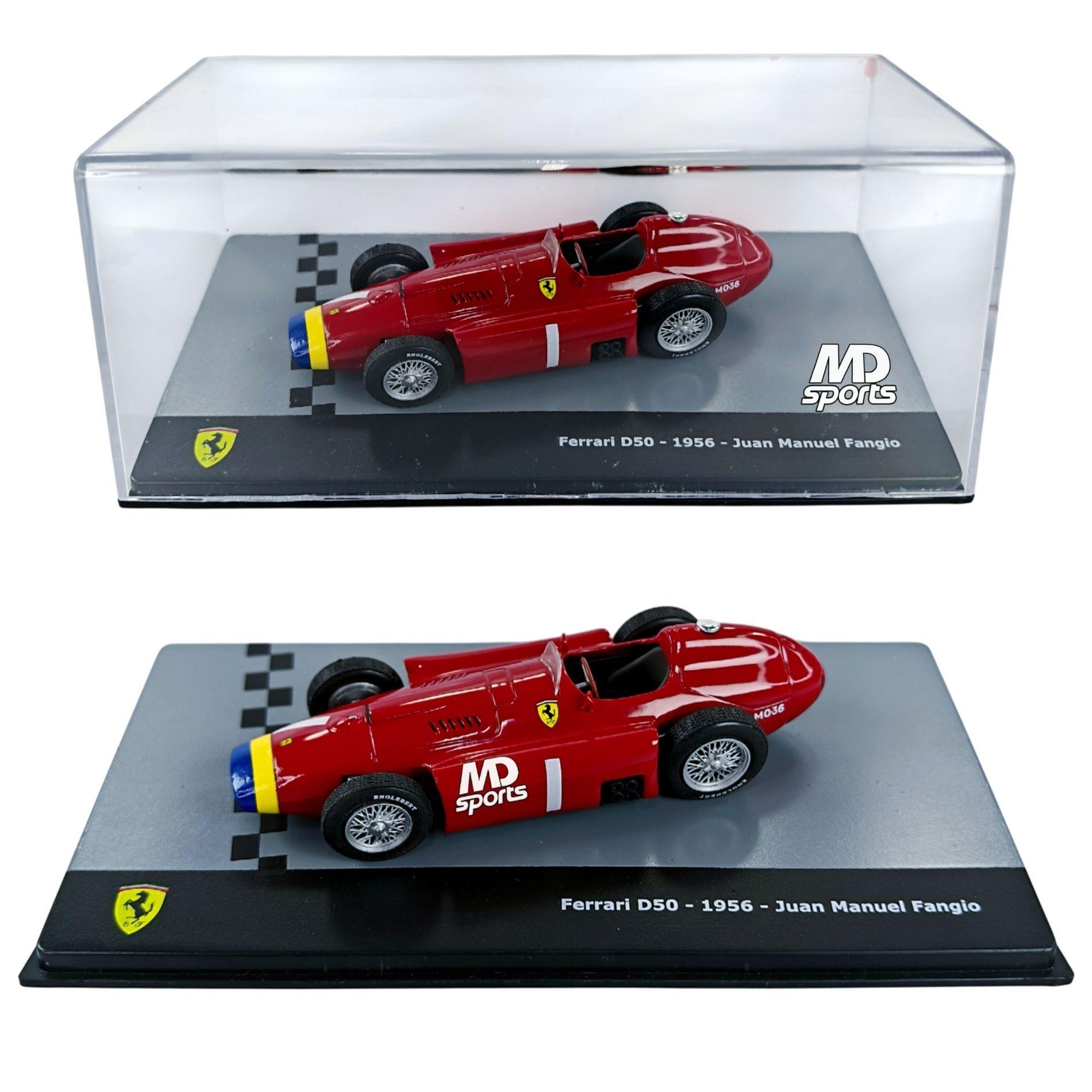 Auto F1 Ferrari D50 1956 1 Juan Manuel Fangio Caja Acrilica IXO 1 43-2