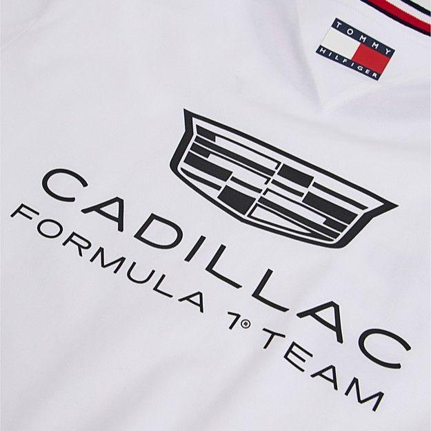 Polera TOMMY HILFIGER Cadillac F1 Team Valtteri Bottas Oficial 2026 Blanco-2