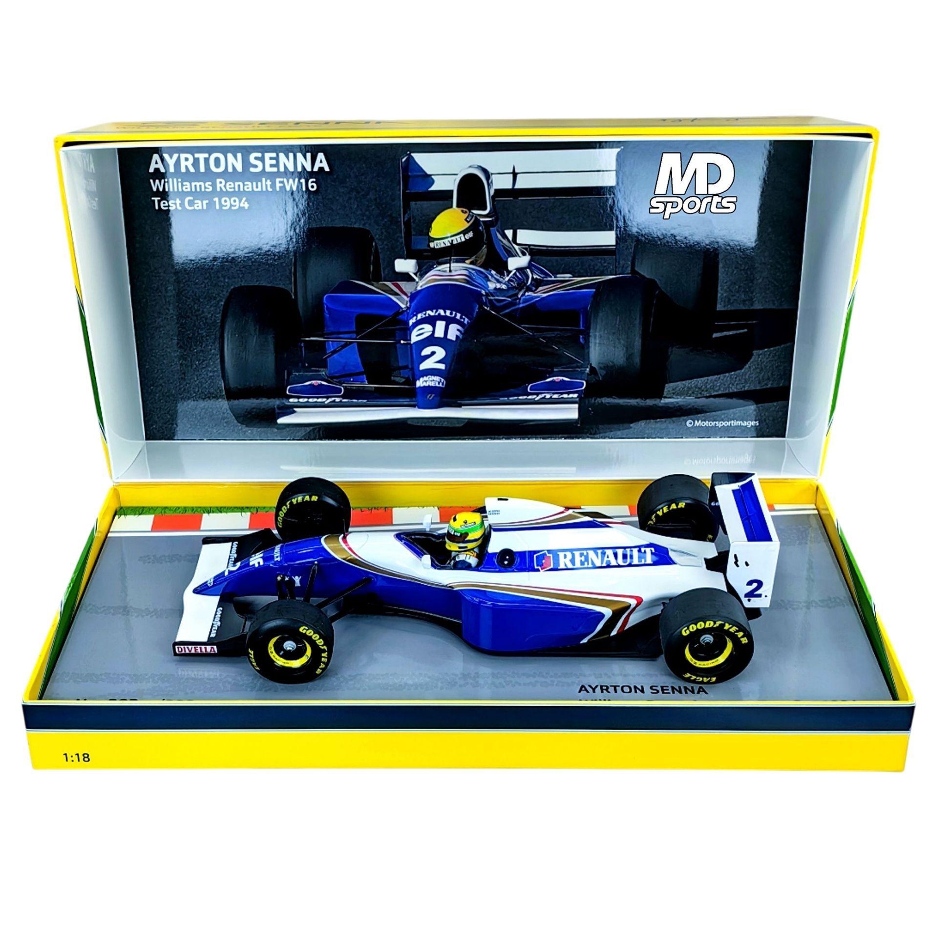 Auto F1 Williams FW16 Tester 1994 2 Ayrton Senna Minichamps 1 18-3