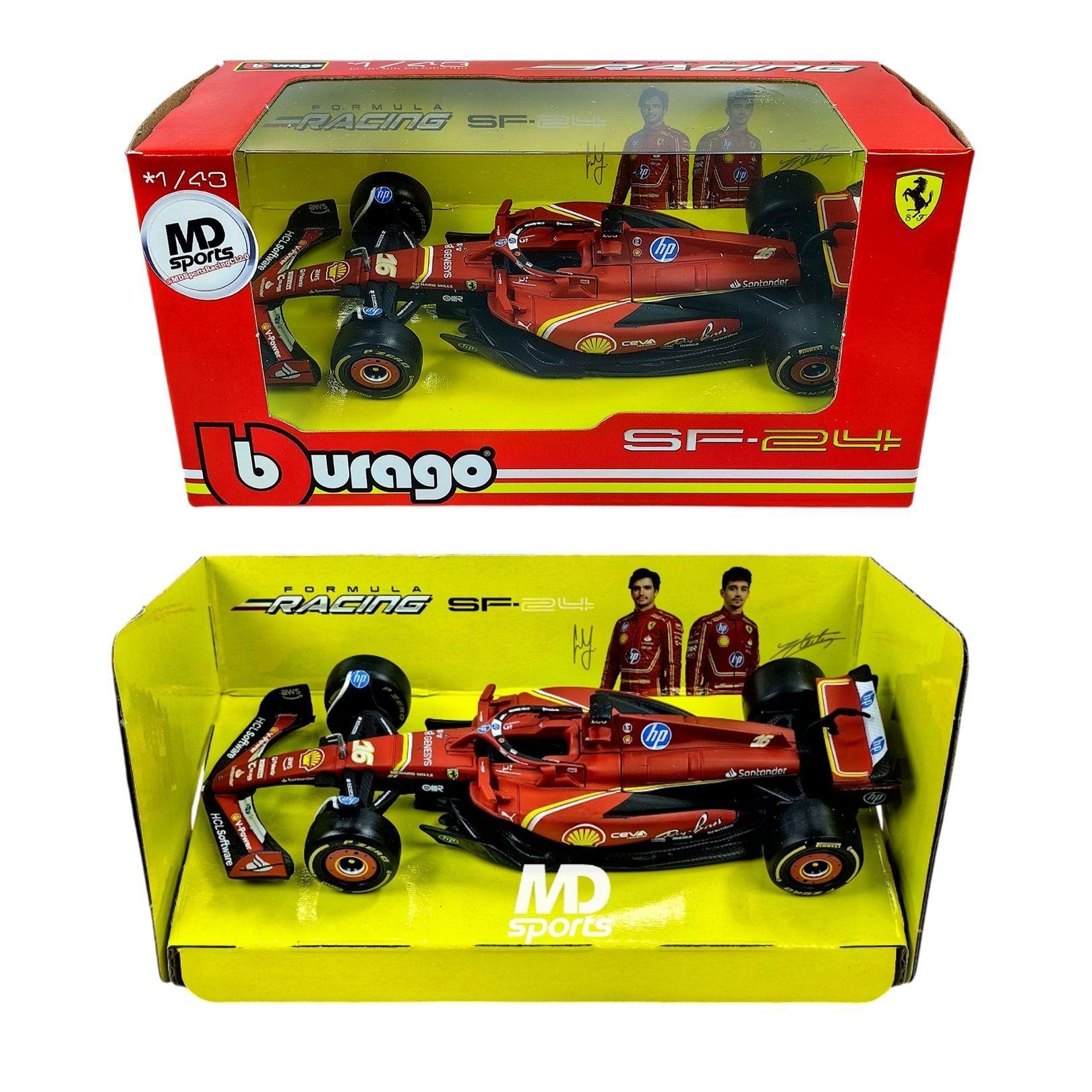 Auto F1 Ferrari SF 24 2024 16 Charles Leclerc Caja Normal Burago 1 43-2
