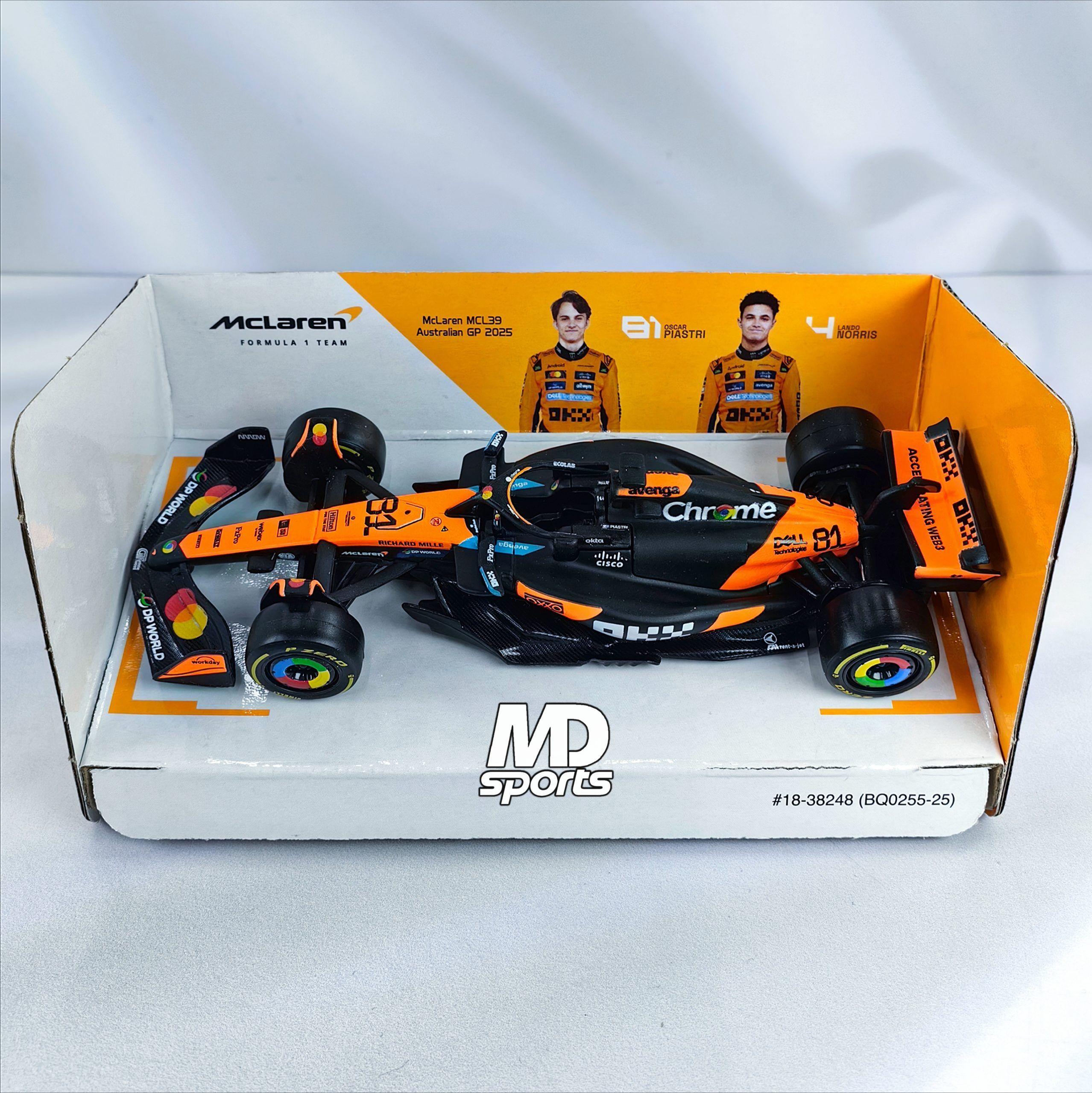 Auto F1 Mclaren MCL39 GP Australia 2025 81 Oscar Piastri Caja Normal Burago 1 43-2