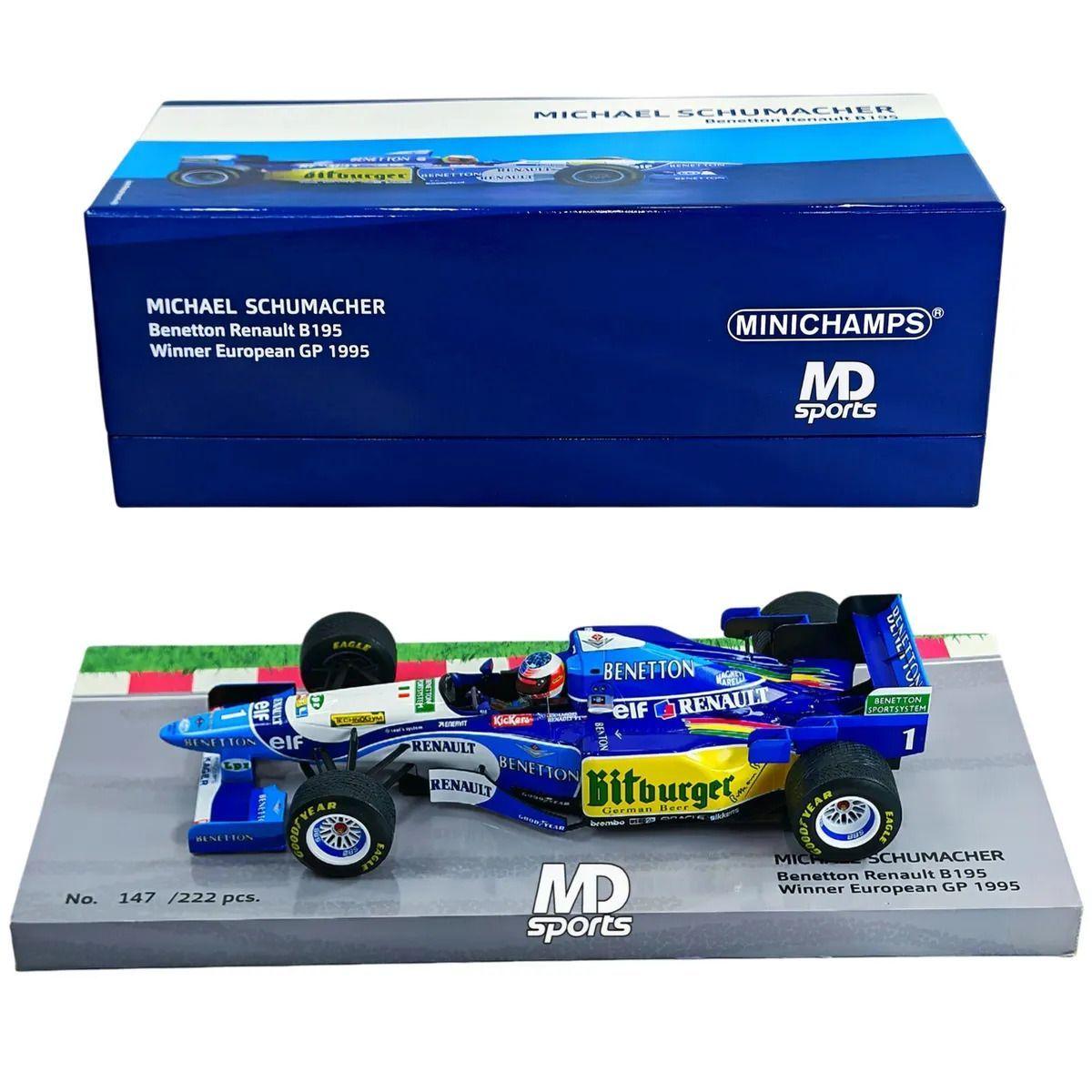 Auto F1 Benetton B195 GP Europa 1995 1 Michael Schumacher Minichamps 1 18-3