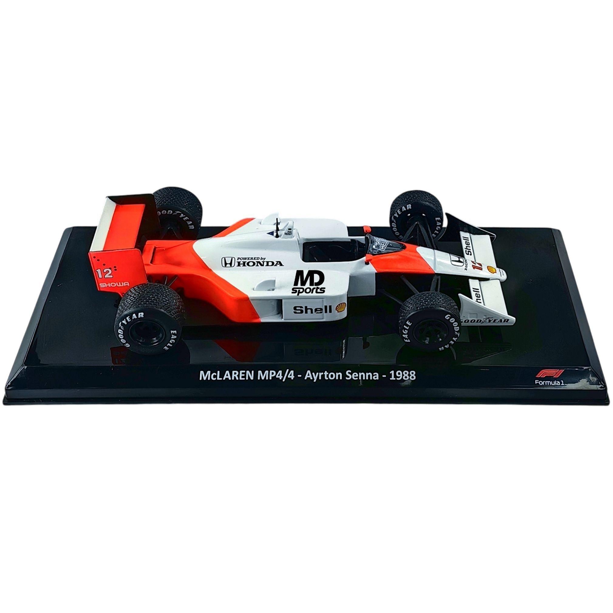 Auto F1 Mclaren MP4 4 1988 12 Ayrton Senna Caja Normal Premium Collect 1 24-2