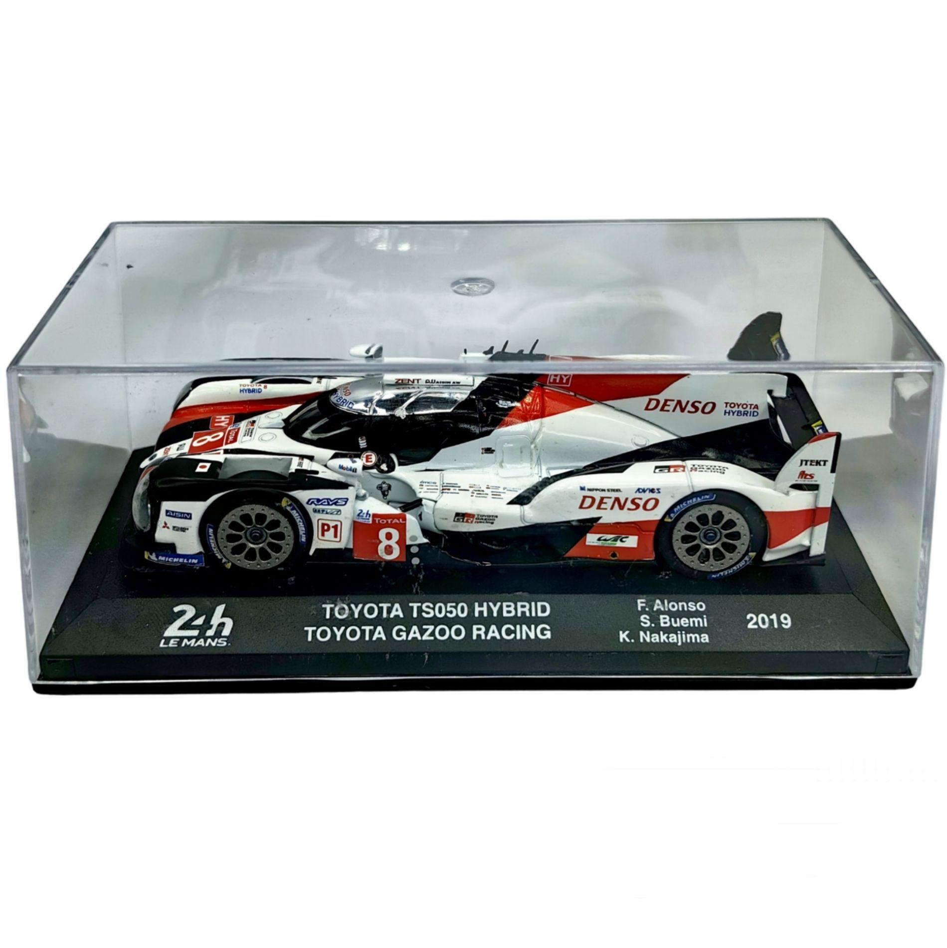 Auto Hypercar Toyota Gazoo TS050 8 Alonso Buemi Nakajima 2019 24H LeMans Winner 1 43 Caja Acrilica-2