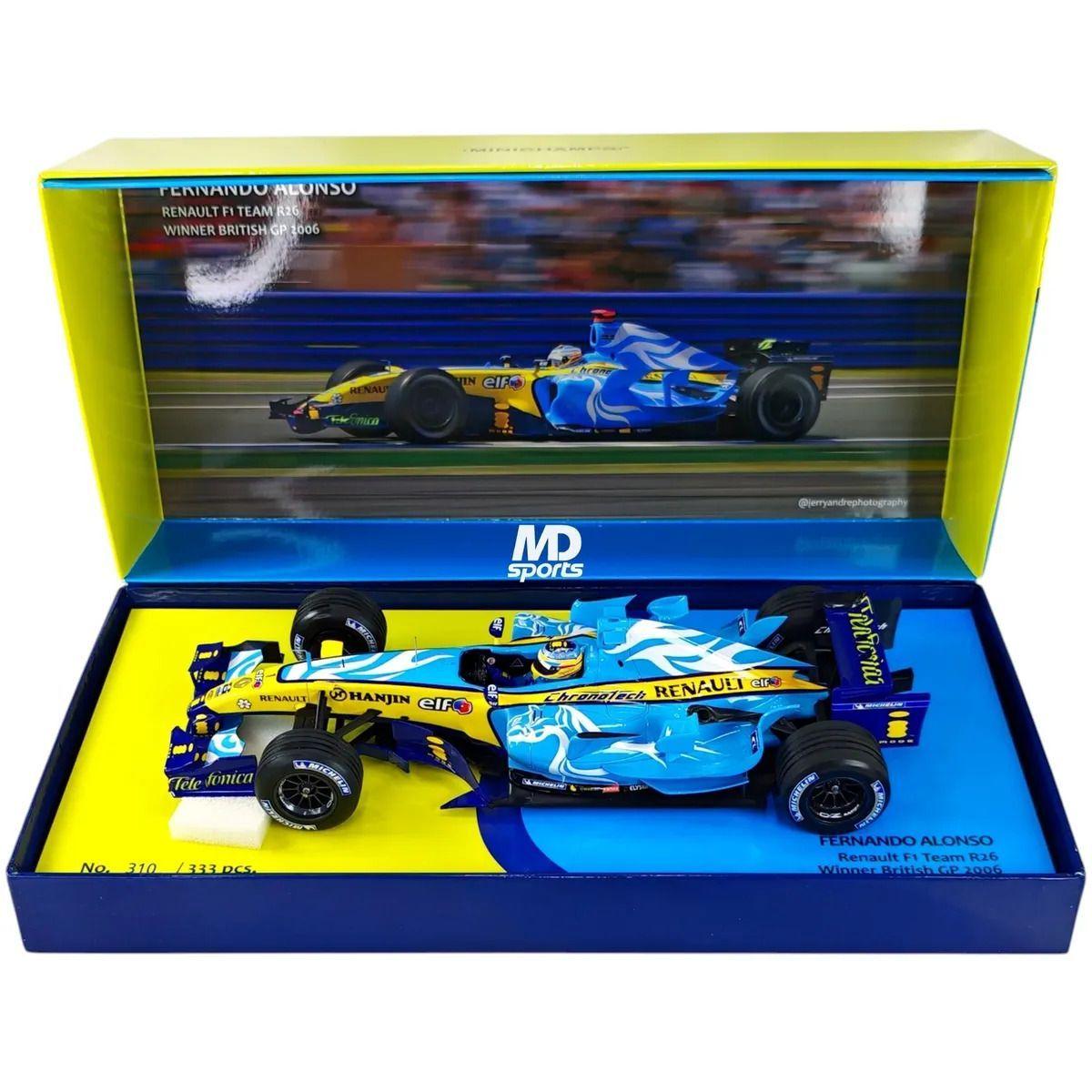 Auto Formula 1 Renault R26 British GP 2006 1 Fernando Alonso Minichamps 1 18-2