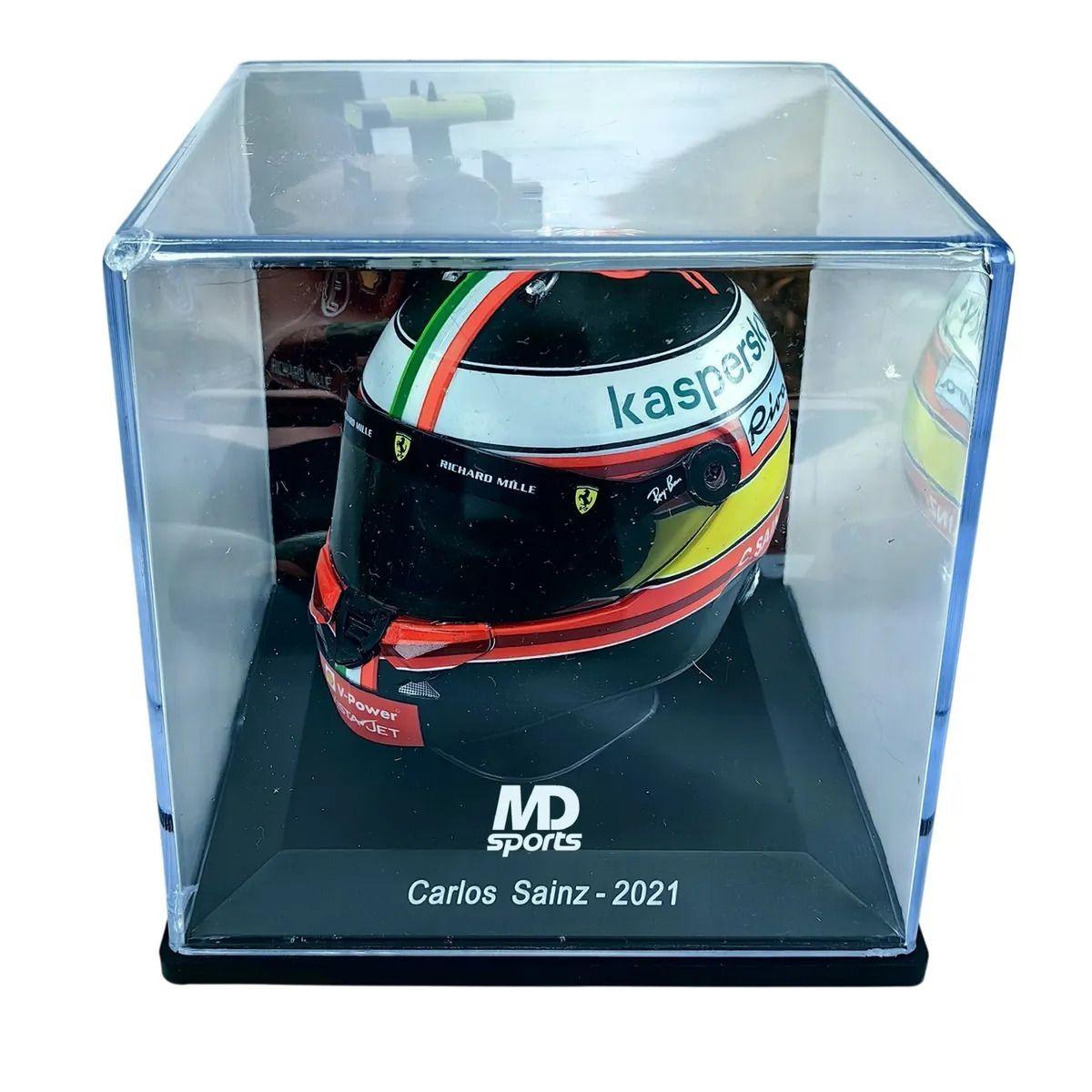 Casco Formula 1 Carlos Sainz Ferrari GP Monza 2021 Spark 1 5-3