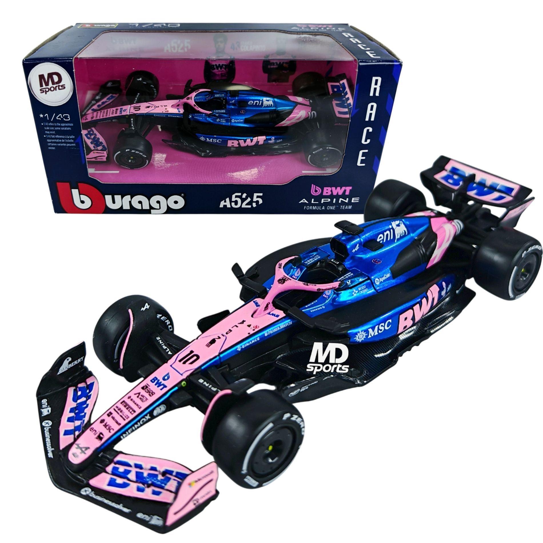 Auto F1 Alpine A525 2025 10 Pierre Gasly Caja Normal Burago 1 43-2