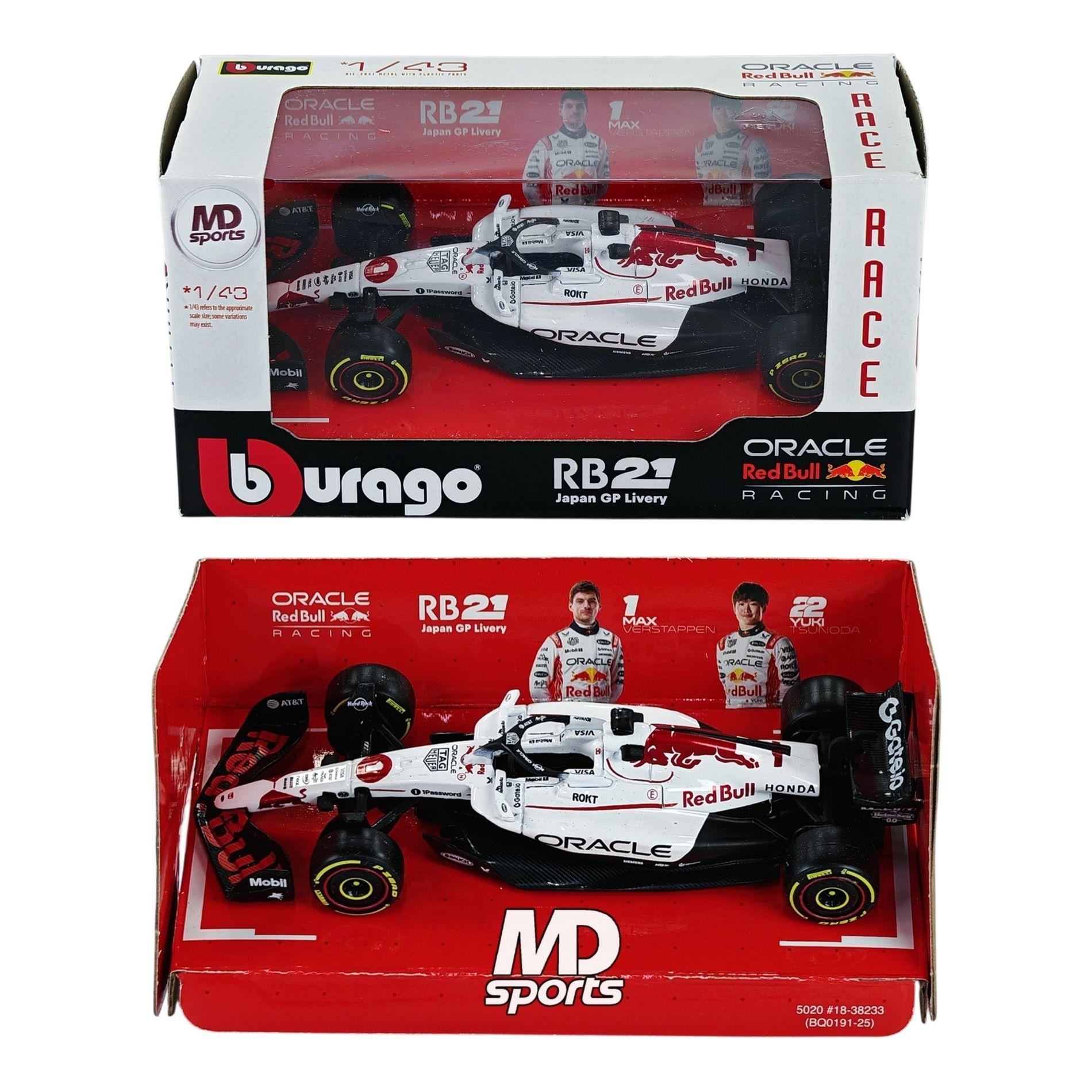 Auto F1 RedBull RB21 GP Japon 2025 1 Max Verstappen Caja Normal Burago 1 43-2